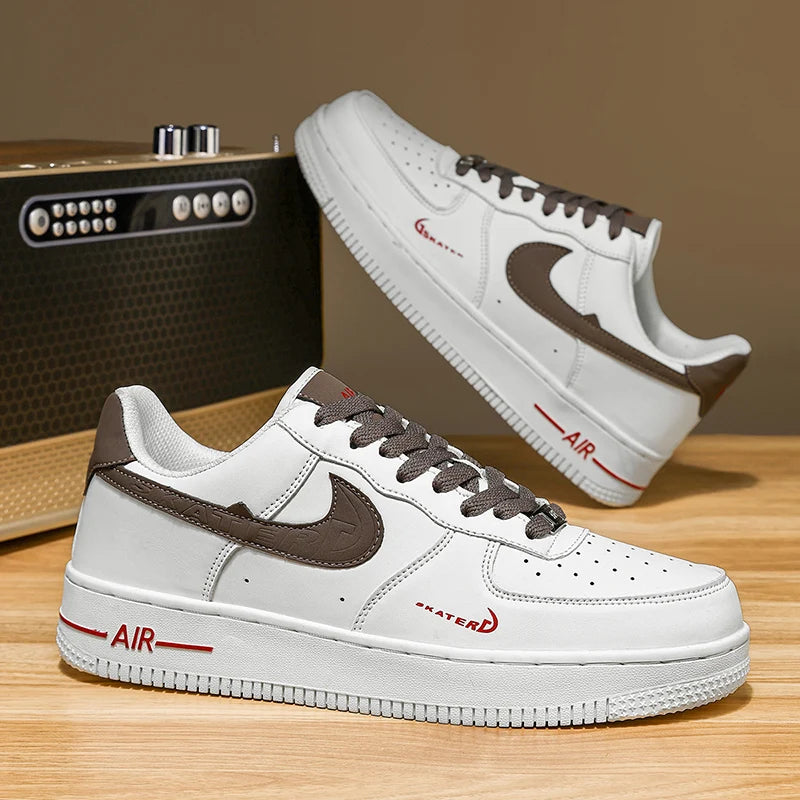 Summer Comfortable Breathable High Quality Classic NIKE Color Matching Couple Low-Top Casual Board Shoes Milk Brown35-45